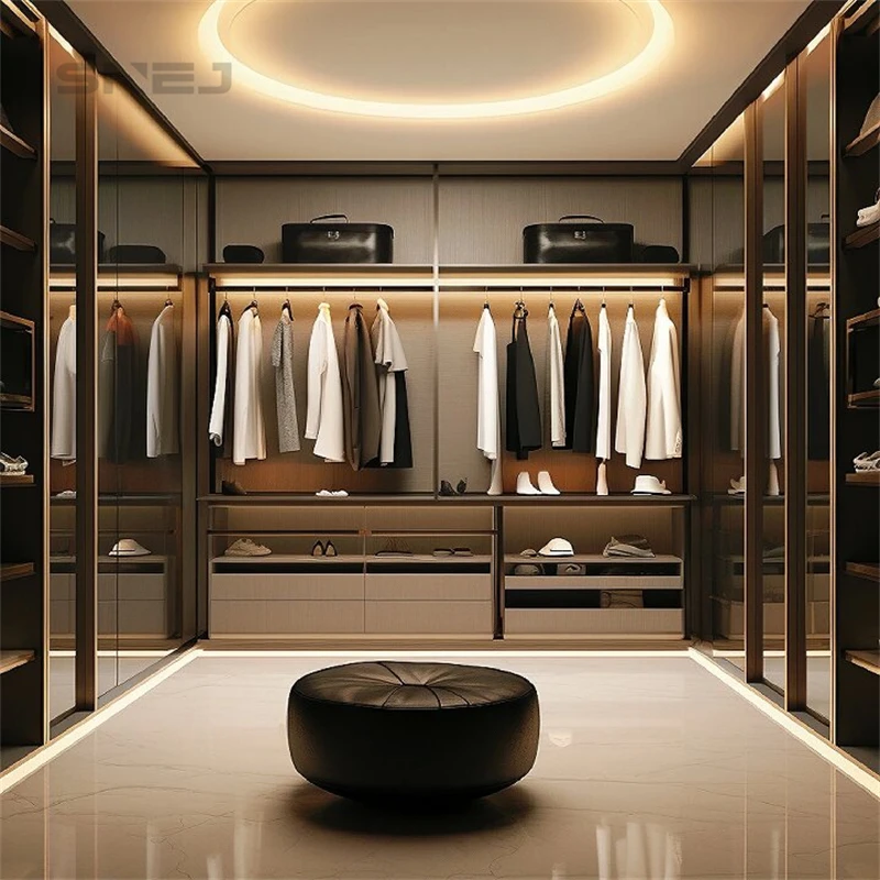 SNEJ Wardrobes Furniture for Bedroom High Quality Storage Wardrobes Cupboard for Clothes Cheap Price Wooden Modern Melamine/pvc