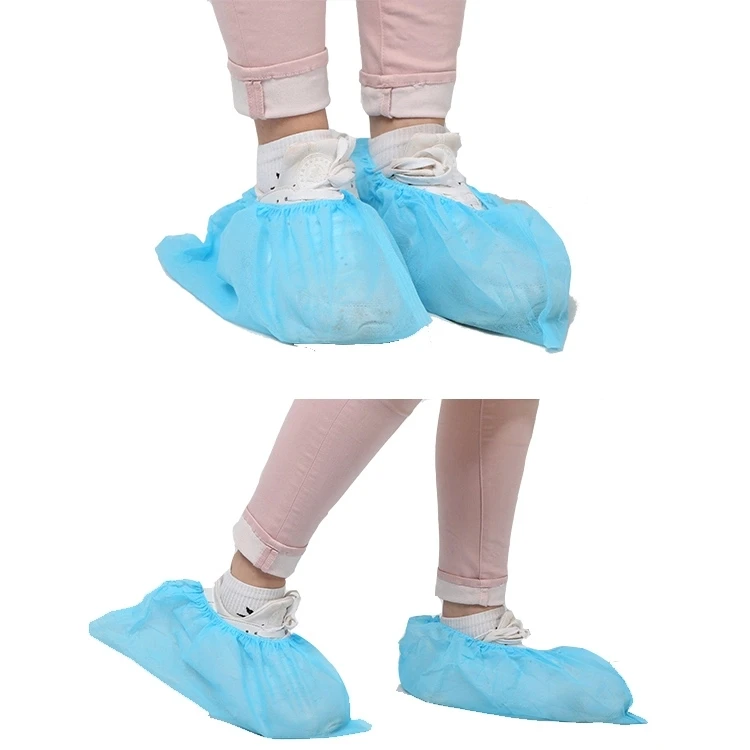 Non woven Disposable PP High Quality CPE shoe cover Disposable Waterproof Shoe Cover medical