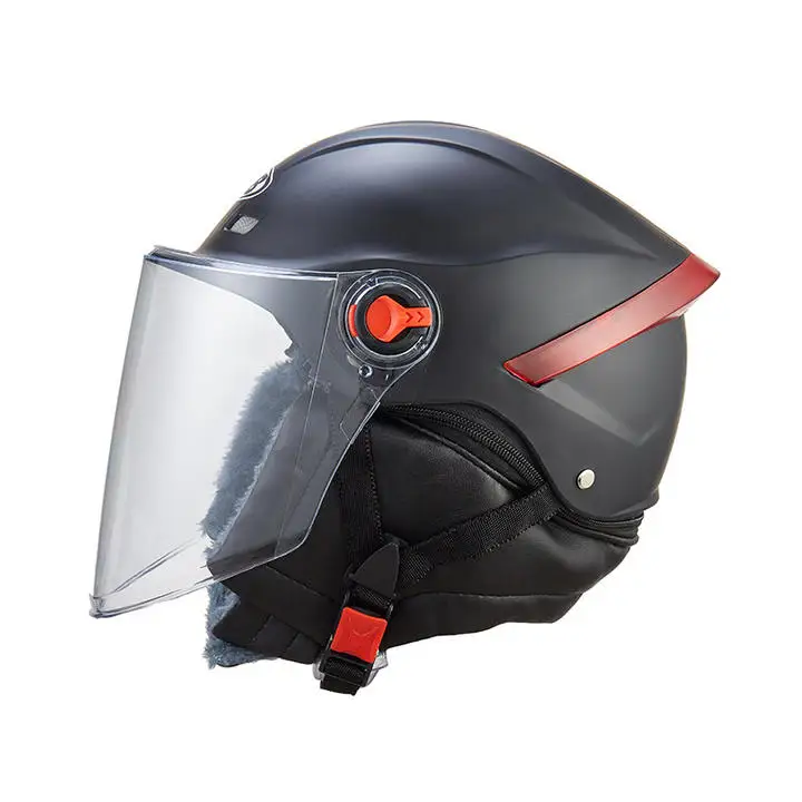 DOT Motorbike Half Face Jet Bobber Pilot Crash Chopper 3/4 Half  Motocross Helmet Riding Motorcycle Accessories Open Face Helmet