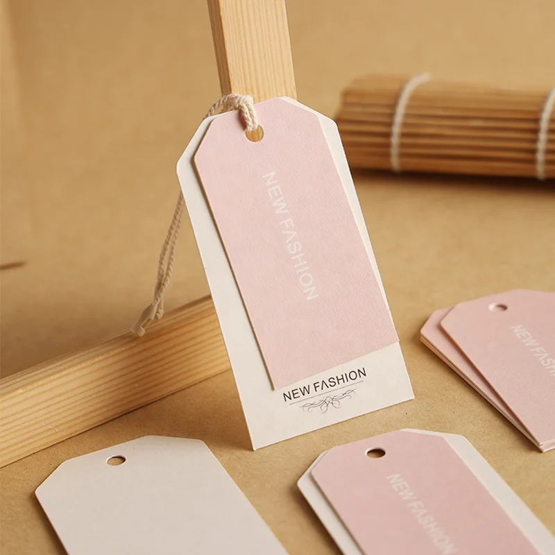 Customization Eco Friendly Custom Personalized Sock Private Kraft Print Dress Card Logo Cord Clothing Labels Hangtag