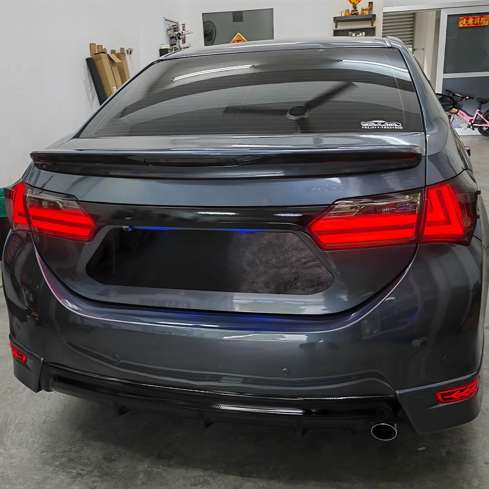 Задние фары автомобиля для Corolla 2014-2017 светодиодные задние в сборе Lexus дизайн мигающий поворотник аксессуары