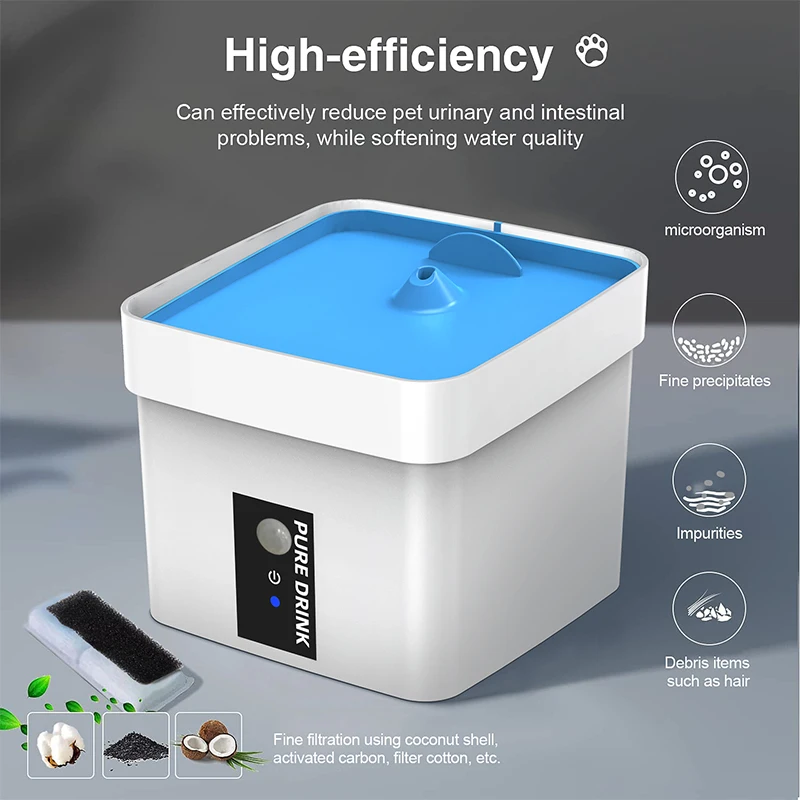 Customized Pet Water Dispenser Sensor Pet Dog Automatic Water Dispenser Pet Water Dispenser Portable