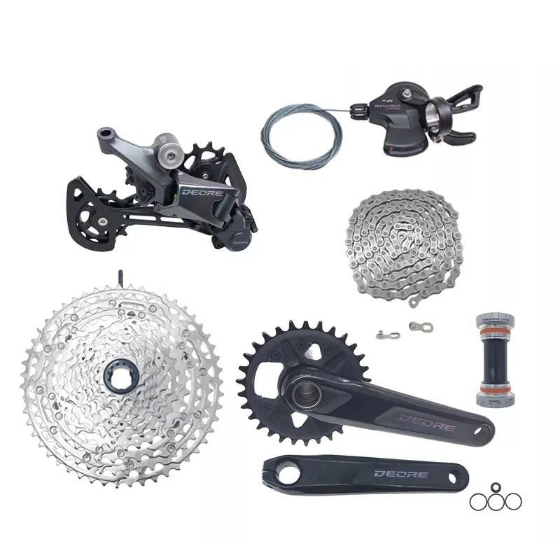 Велосипедные детали SHIMANO DEORE M6100 m6000 1x12 групповой набор с переключателем передач задняя цепь кривошипная система скоба кассета звездочка комплект для