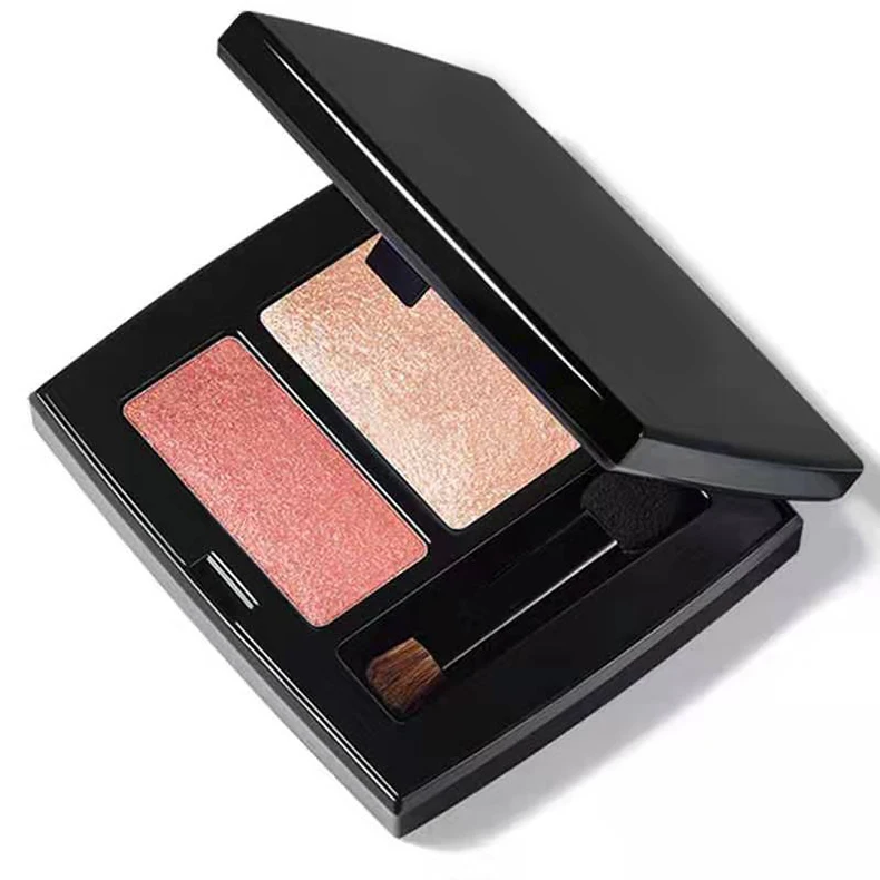 Cheap Wholesale Custom Private Label High Quality Vegan Face Makeup With Bruth Powder Nude Matte Square Bronzer