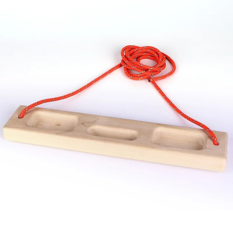 Низкая цена крытый скалолазание повесить палец силы тренировки бука деревянная доска