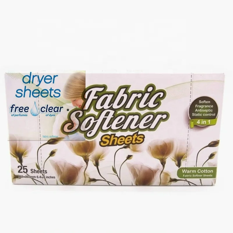 fabric softener dryer sheets with lavender scent with prevent static wrinkles