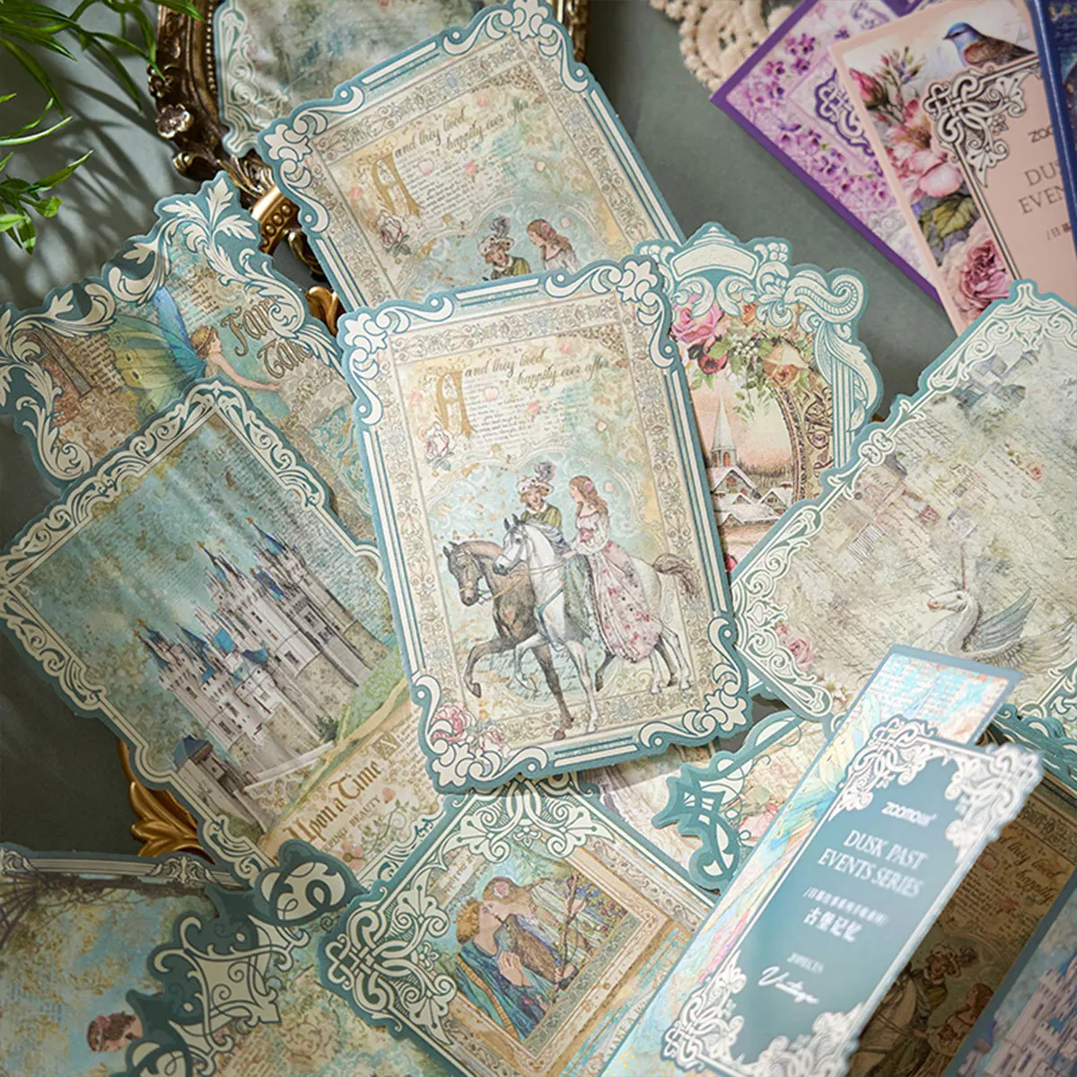 Handbook material paper Higurashi past series retro art handbook material decorative collage bottoming
