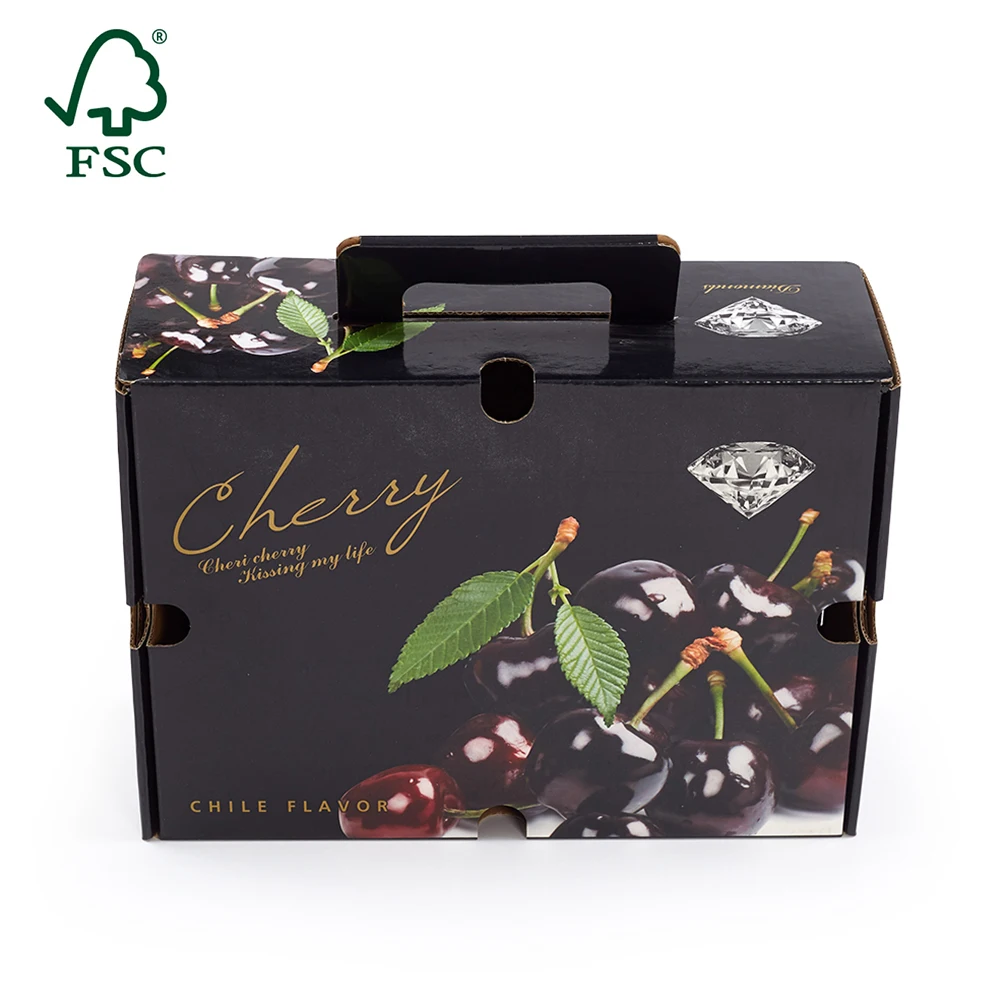 High Quality Custom Fruit Packaging Box Cherry Tomato Packing Carton Boxes Manufacturer
