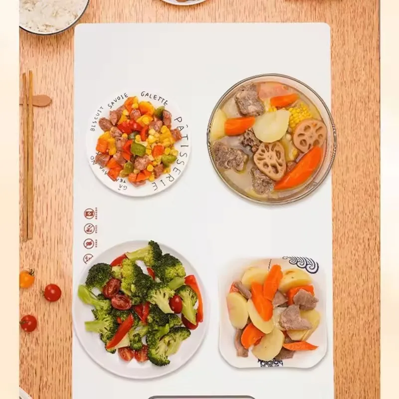 Silicone Electric Adjustable Temperature Control Food Warming Tray Heating Plate Mat Table