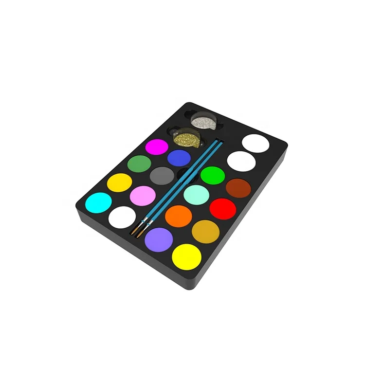 Neon Body Paint Fashionable Water Based Facepaint Set Professional Makeup Halloween For Kid Children Supplies Painting Kit Body