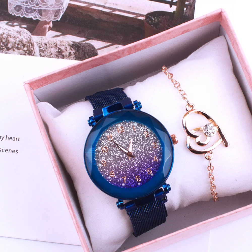 5 Colors Watch Set 2023 Luxury Women Watches Gypsophila Bracelet Ladies Watches Wholesale
