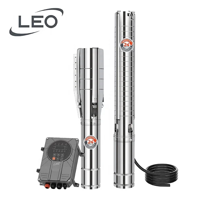 LEO CE stainless steel solar water pump Hybrid AC/DC Solar Pump for agriculture