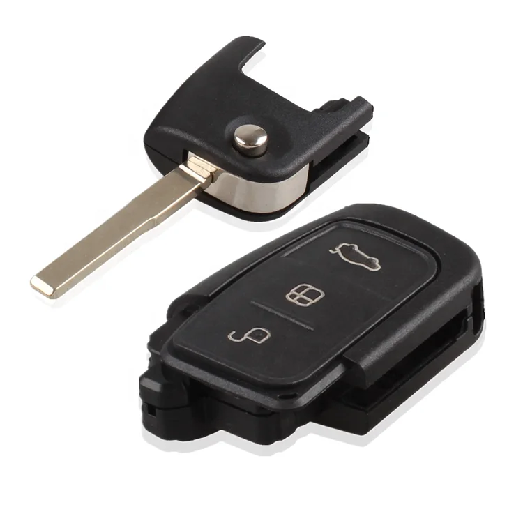 Car Remote Key Flip Folding  3 Buttons 433 Mhz With 4D63 Chip For Ford Focus Mondeo Fiesta 2013