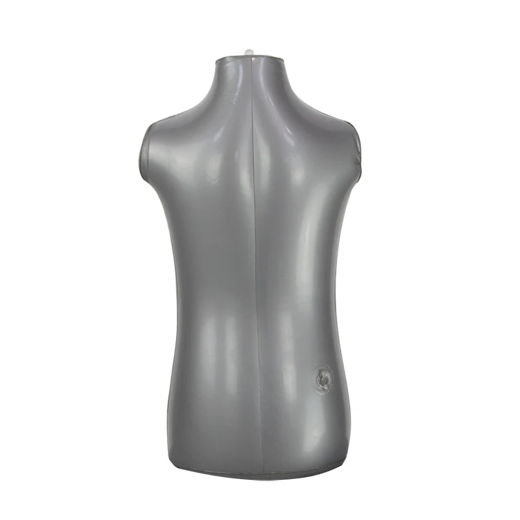Hanging Torso Mannequin Upper Body Plastic PVC Grey Dummy Clothing Shops Inflatable Mannequins