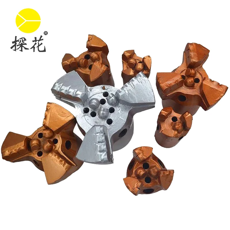 
Steel body coal mining bits 3 wings pdc non core drag drill bits for water well drilling and coal mining 