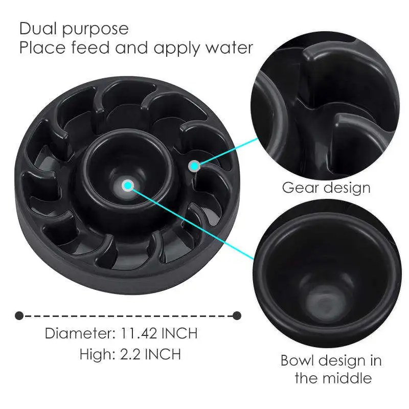 Factory Wholesale Pet Food Bowl Easy To Clean Dog Feeding Bowls Top Quality Slow Feeder Pet Dog Bowls