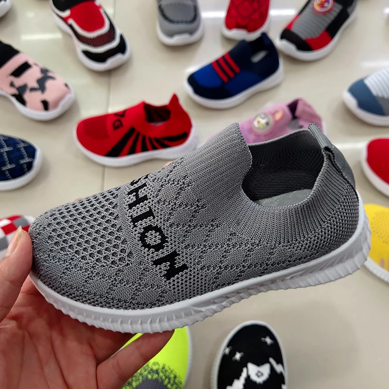 C0651 Wholesale Factory price Kids Sport Sneakers Breathable Boy Girls Children Casual Shoes Toddler Shoes