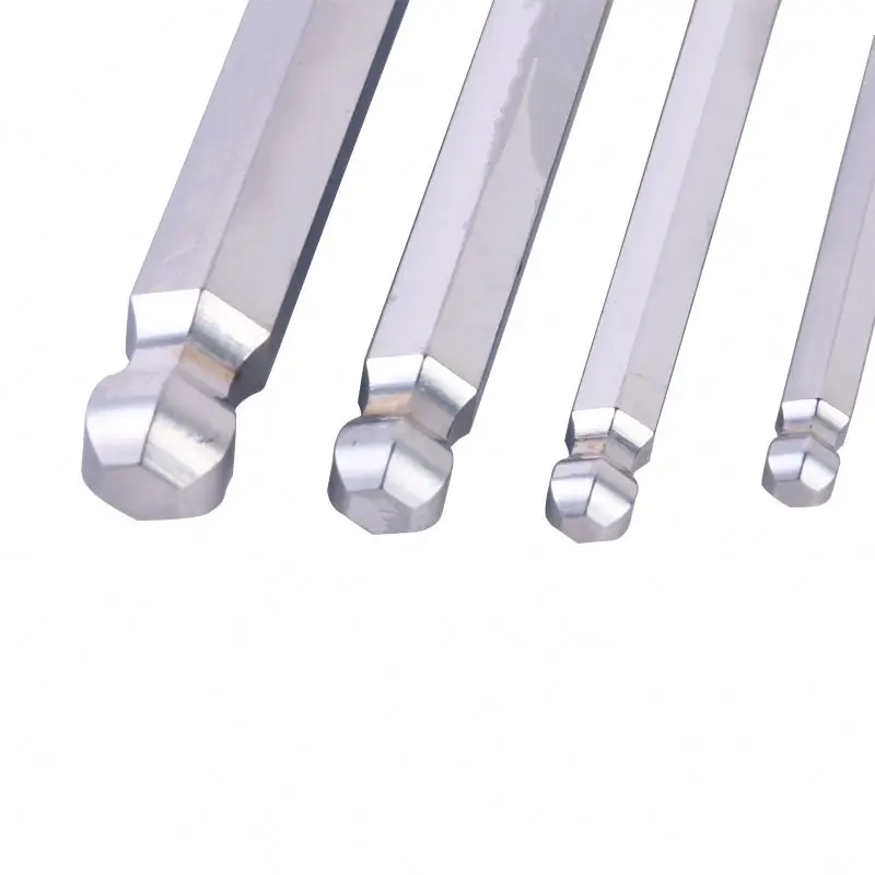 Ronix Magnetic Hex Key 9 Pcs RH-2034 1.5-10mm Folding Torx Hex Key Stainless Steel Hex wrench long Handle magnetic