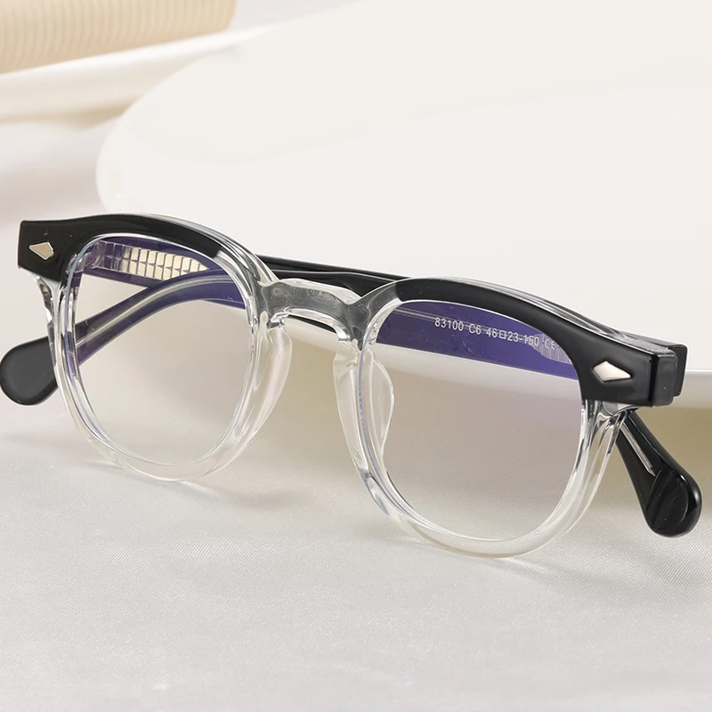 Fashion Oval Small Frame Anti Blue Light TR90 Eyeglass Unisex Can Be Equipped with Myopia Frame Sunglasses