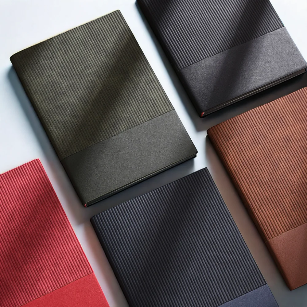 3pcs Luxury A5 Business Notebook Planner Sets Custom Logo Leather Cover Pen Gift Set Wholesale Promotional Stationery Set