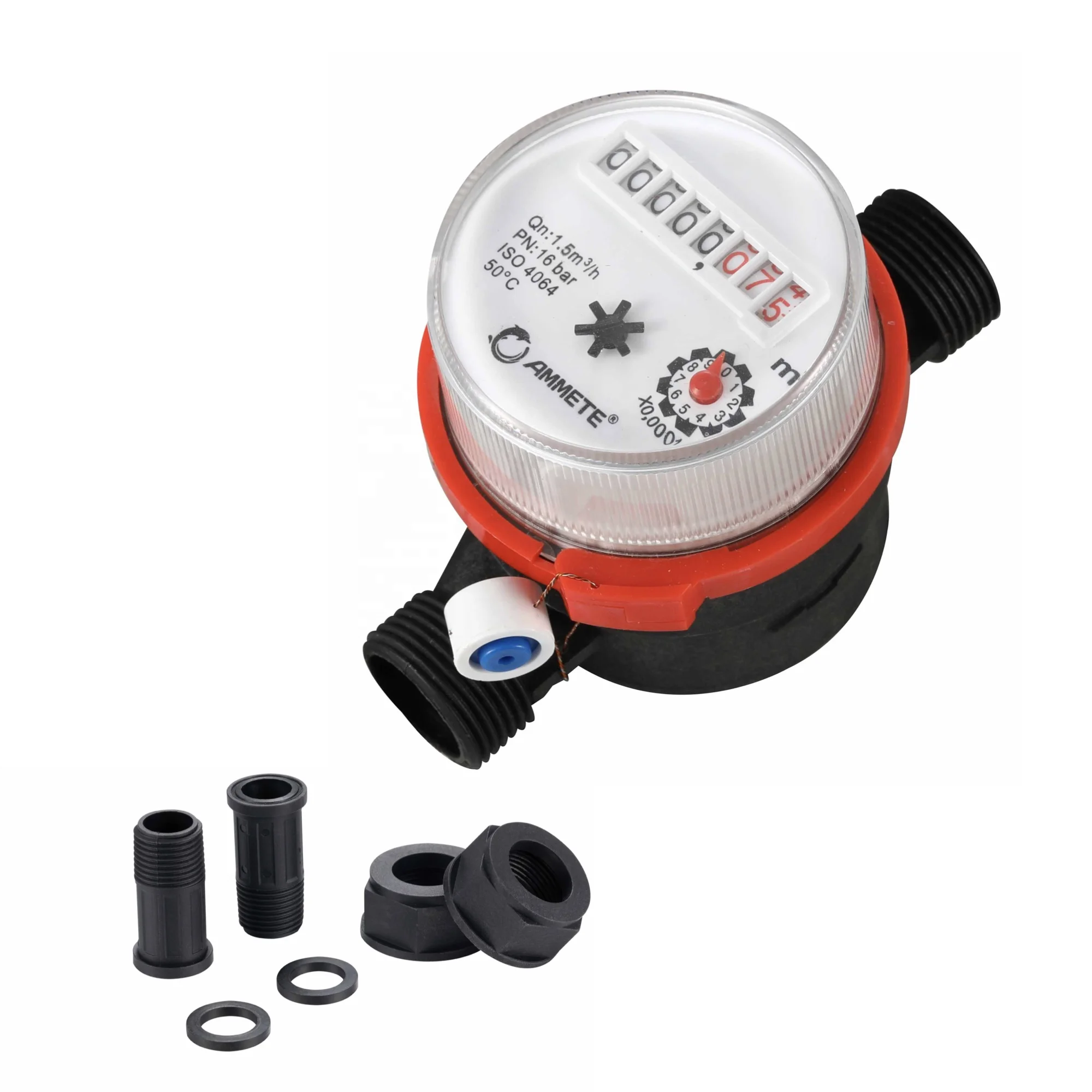 ISO 4064 Class B DN15-DN20 Single-Jet Water Meter cast iron water meter