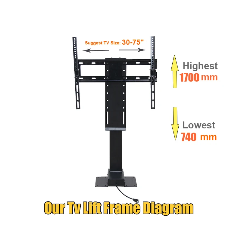 
High-Quality furniture remote control electric mechanized tv lift 