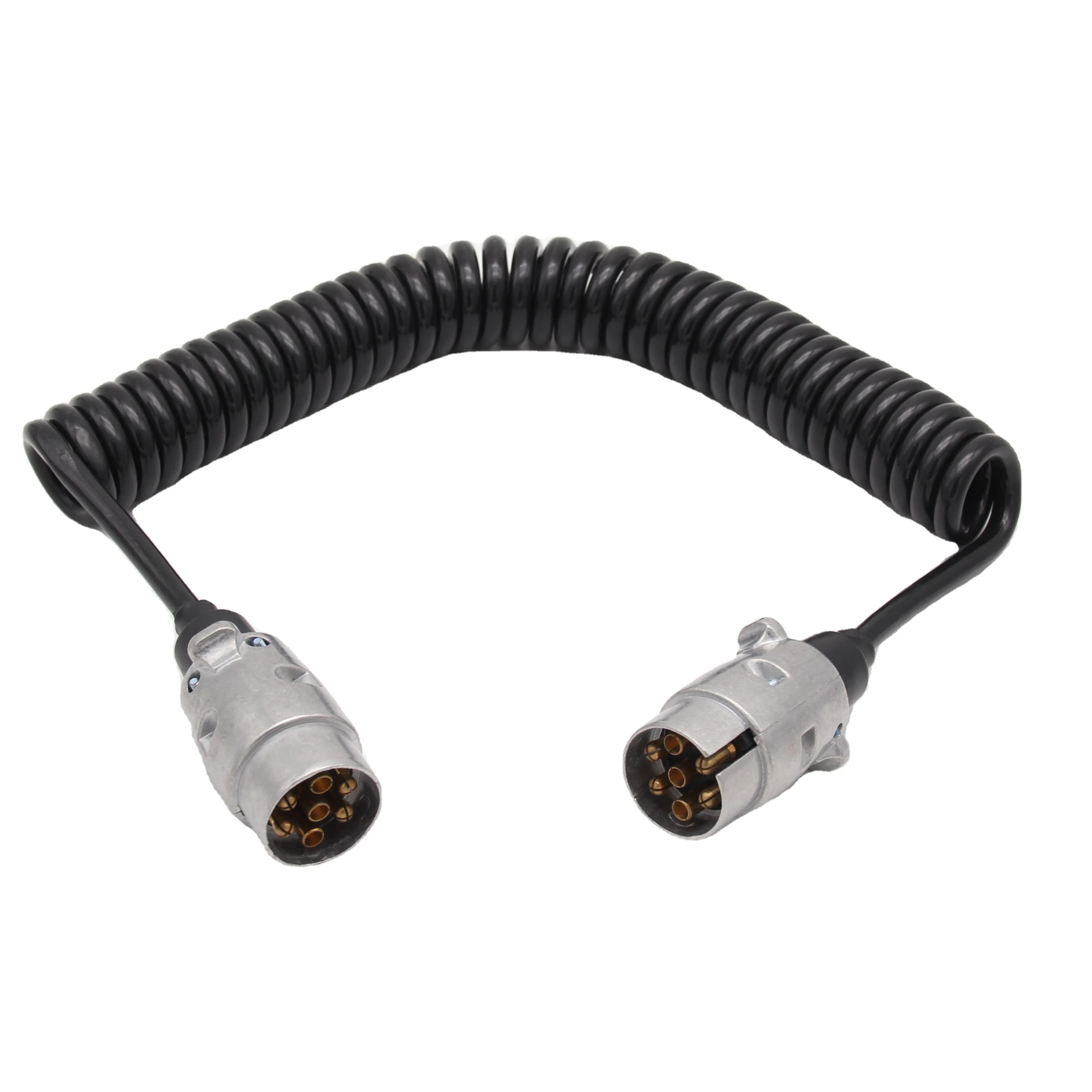 Made In China Best Quality 7 Pin Electric Extension Cable For Truck Trailer Power Spiral Cable