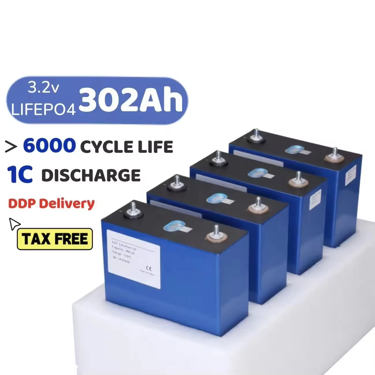 Europe US Grade A EV 302Ah LF280K battery 280Ah lifepo4 Battery Cells 3.2V 8000Cycles rechargeable cell lifepo4 battery for ess