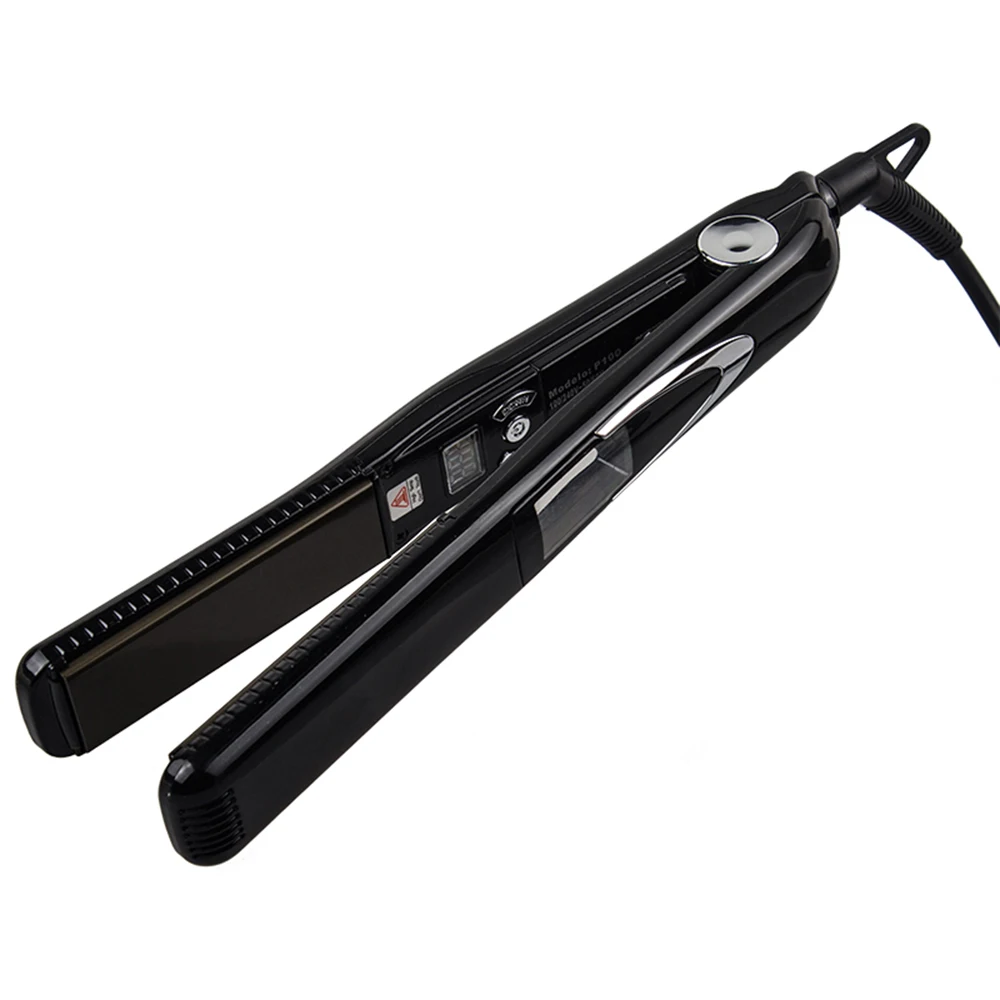 110-240V Dual Voltage Salon Plancha de cabello Hair Straightener Titanium Flat Irons 470 degrees