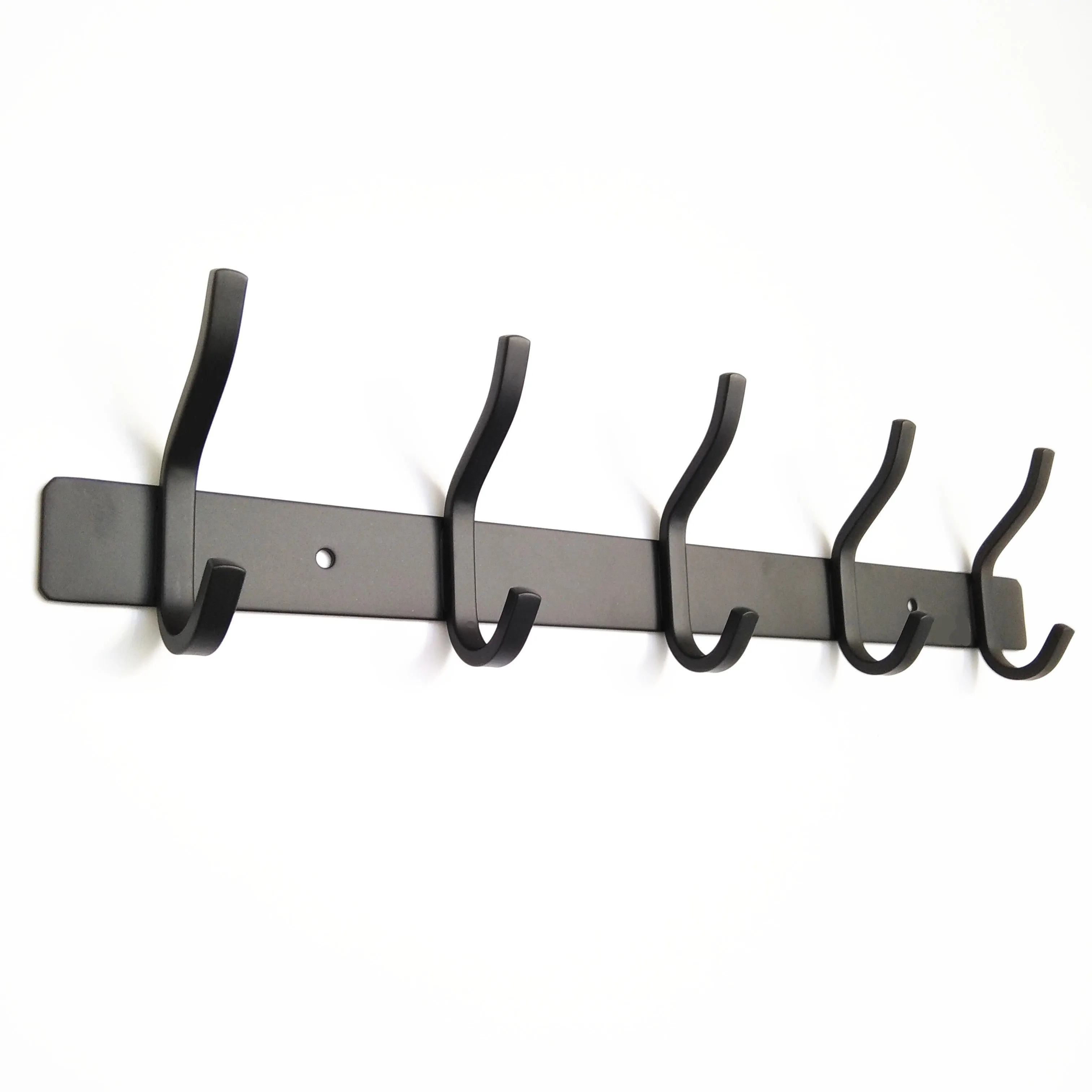 
Stainless Steel 304 Coat Hook 5 Hooks Black Wall Hook For Bathroom 
