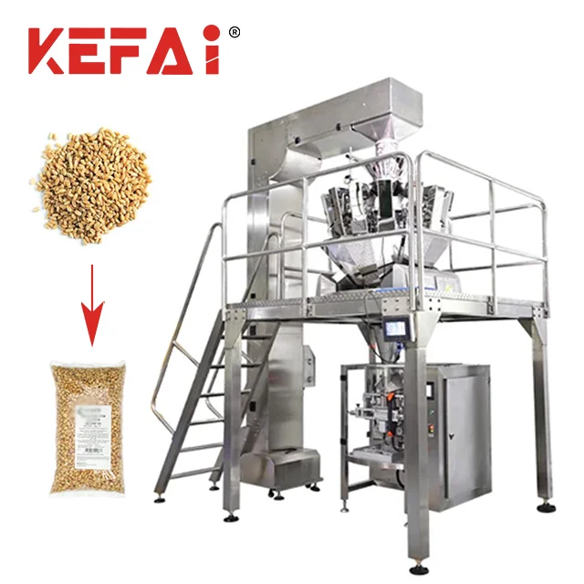 KEFAI Full Automatic Muti Head VFFS Weighing Grain Food Packing Machine Manufacturer High Quality