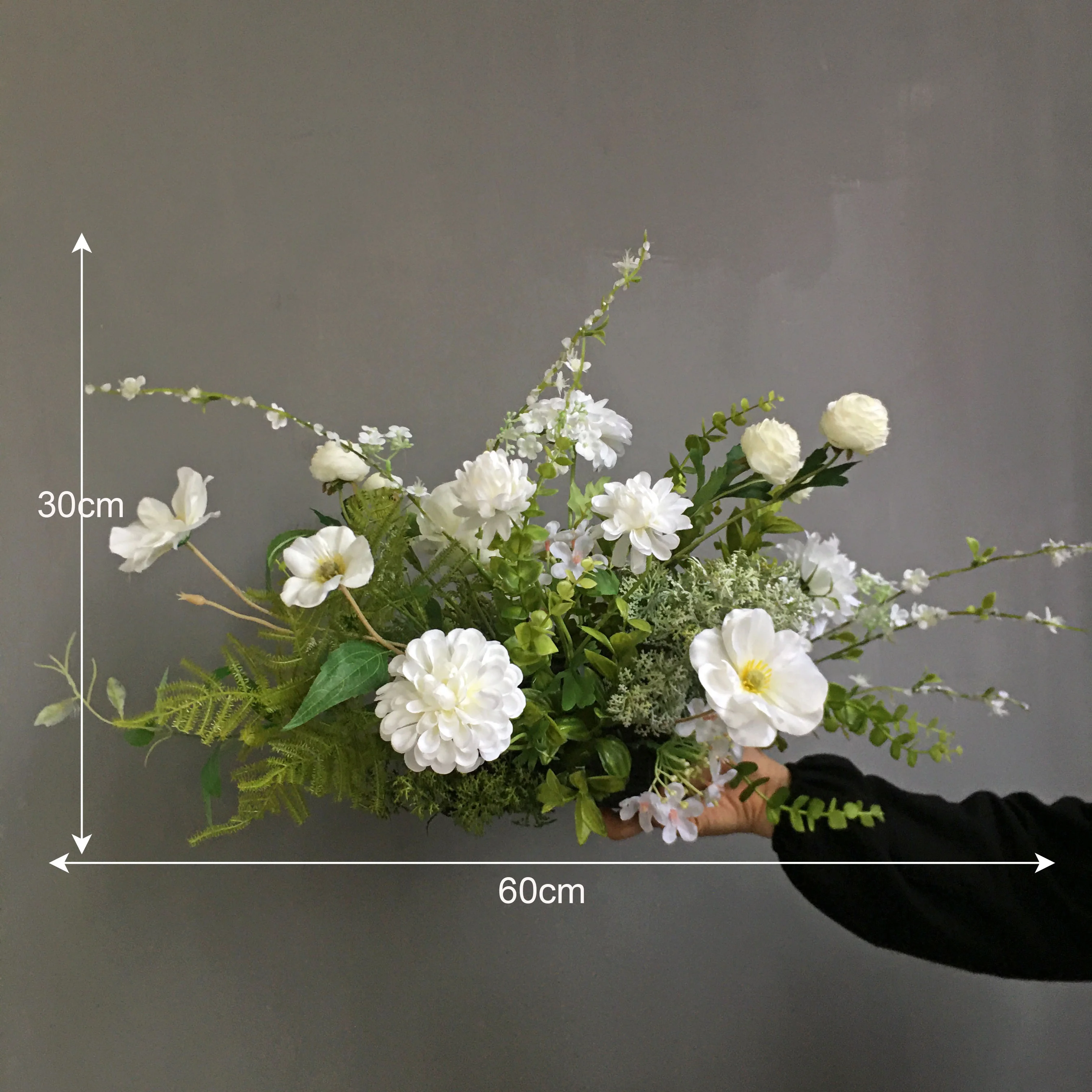 Floral Design Realistic Silk Flower Artificial Rose for Home Wedding Party Decor Arrangement Table Centerpiece Flower Row