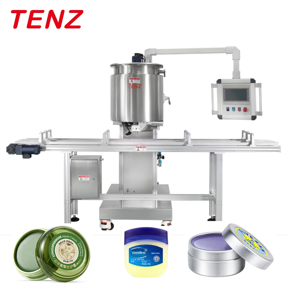 auto double nozzles piston Makeup remover  deep clean cream filling machine