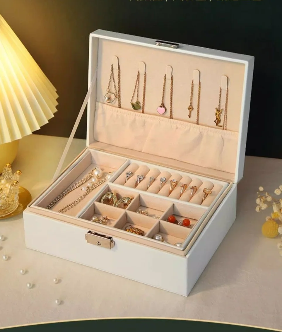 New Multi-layer Large Capacity High-end Earring Storage Box,Necklace Storage Box,Jewelry Storage Box