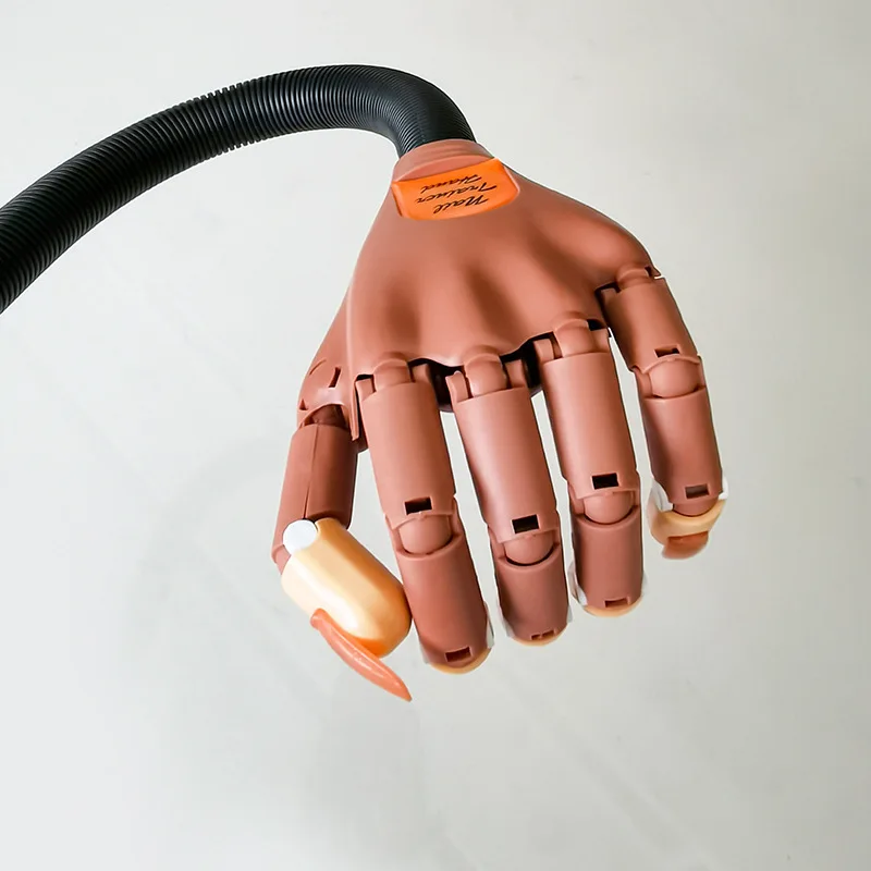 July Flexible Nail Art Practice Hand Bendable Nail Practice Hands Training kit with Tips Mannequin Hand for Nails