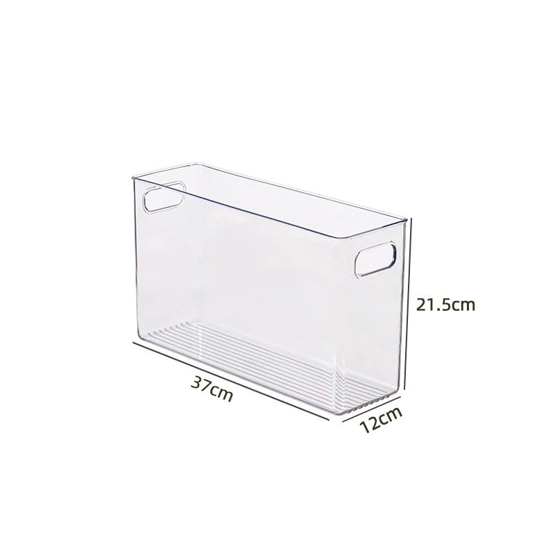 Food Grade Clear Food Safe Container Stackable Acrylic Rectangle Transparent Fruits Vegetables Storage Containers For Fridge