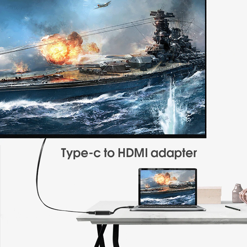  Кабель-Переходник USB C на HDMI адаптер 4K 30 Гц кабель типа для MacBook Samsung Galaxy S10 Huawei Mate P20 Pro