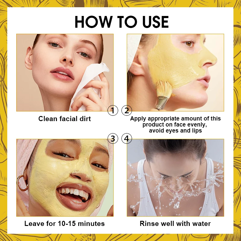 Deep Sea Magnetic Mud Mask Sulfate-free Smoothing & Anti-acne and Volcanic mud & Kaolin Tumeric Vitamin C Clay Mask Wholesale