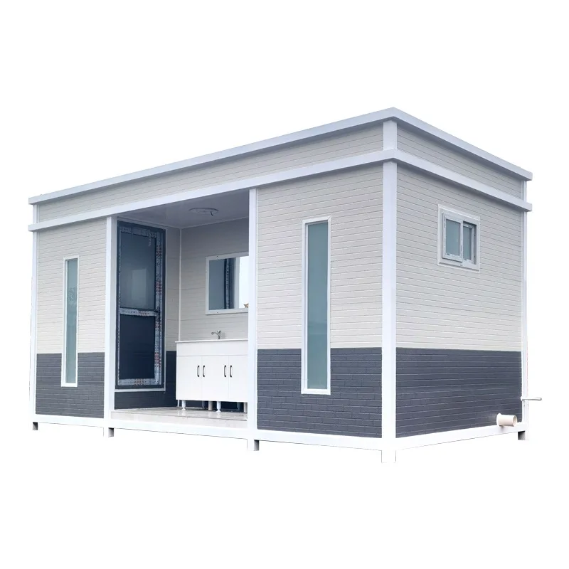 Modern Design Simple Prefabricated House Mobile Toilet Portable Toilet Made of Container for School Use