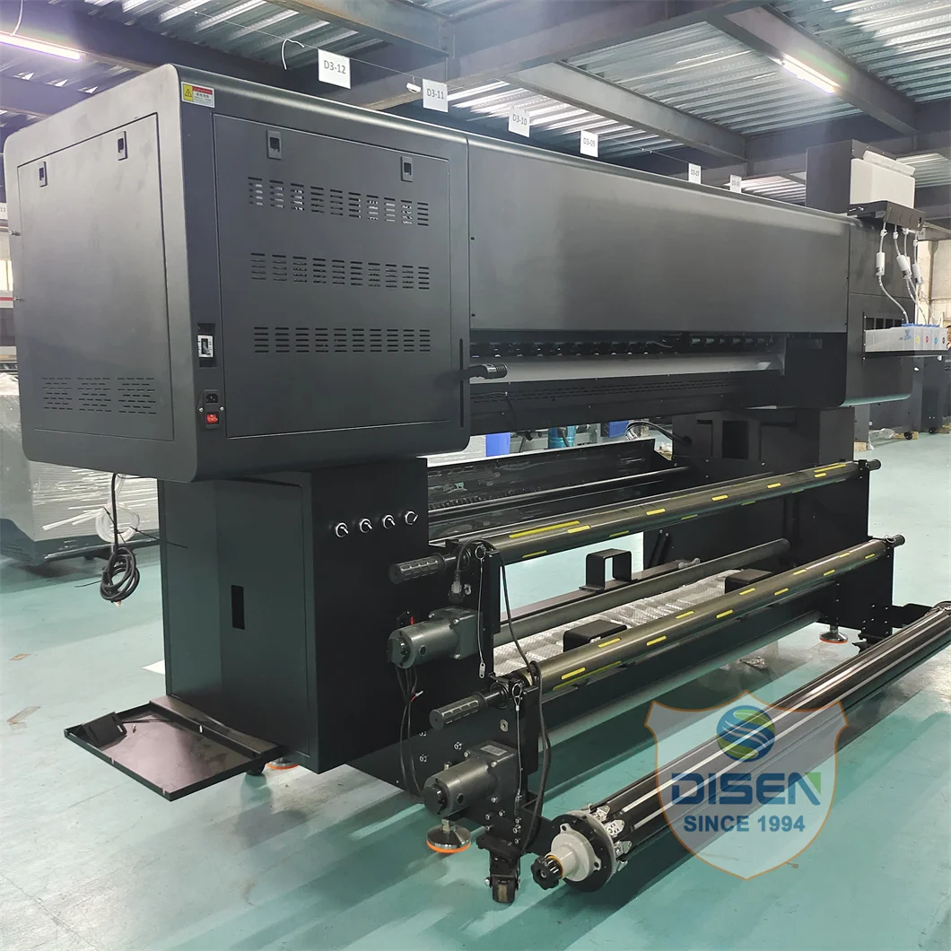 Roll to roll digital paper inkjet printers 8 head 2m 6 color 8 heads I3200 dye sublimation printer t shirt clothes fabric
