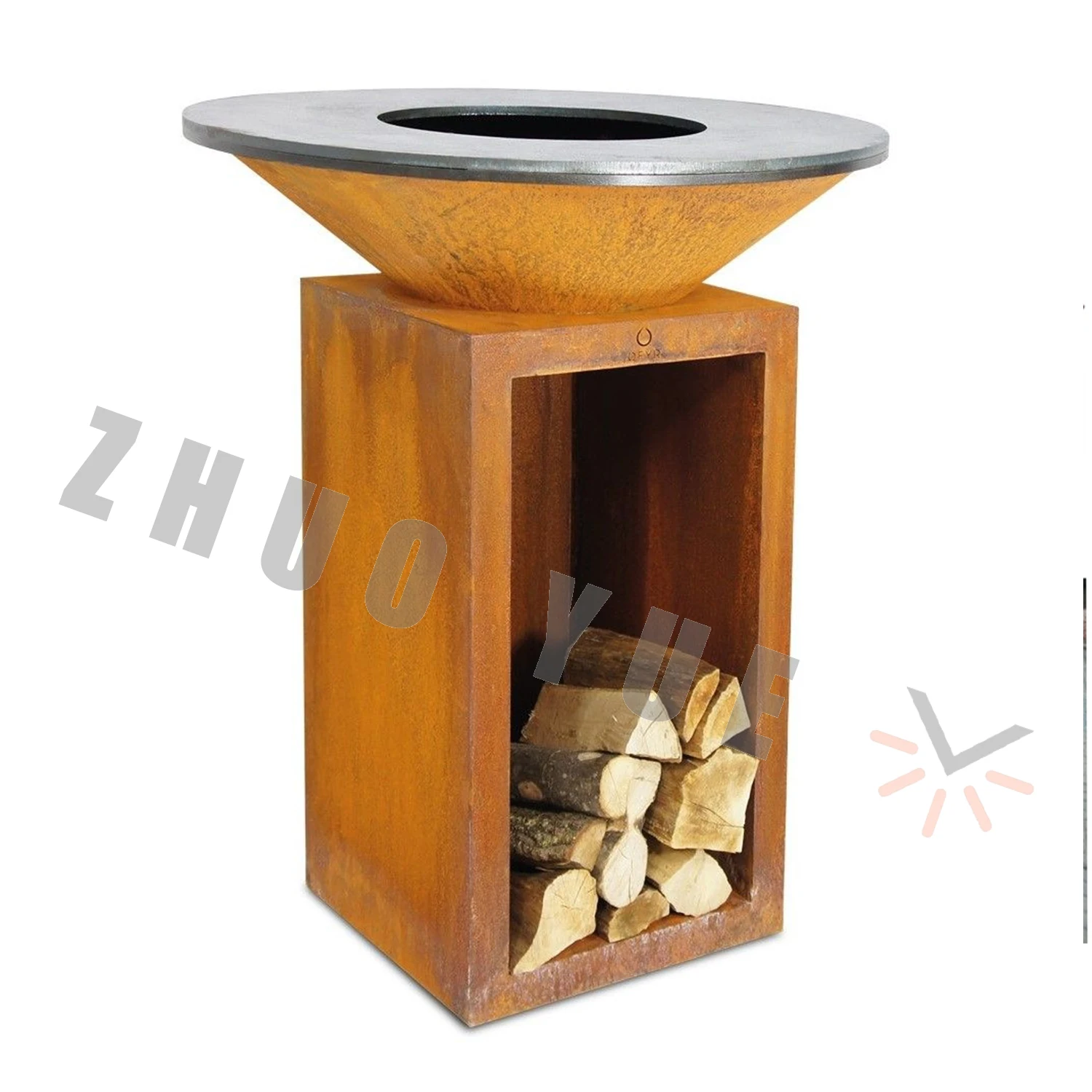 Popular in Europe and America Fire Pit Bowl Corten Steel Fire Bowl and Camping Brazier