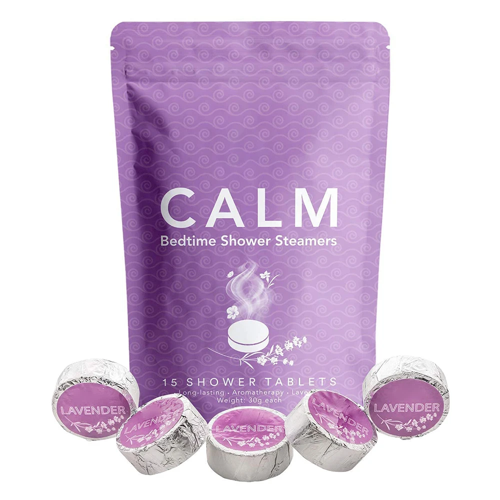 Low Moq Relaxation Shower Bombs Aromatherapy Shower Steamer of 15 Pack Tablets