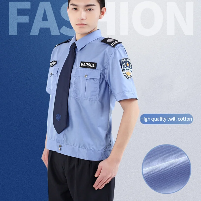 2024 новая стильная Рабочая форма с коротким рукавом летняя охранная летний костюм Мужская одежда Женская