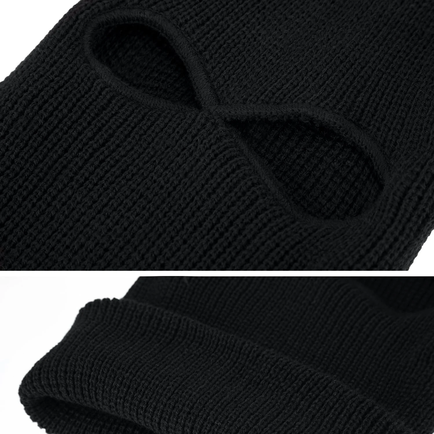 Winter skimask Full Face Ski Mask Knitted Custom 2 hole Balaclava