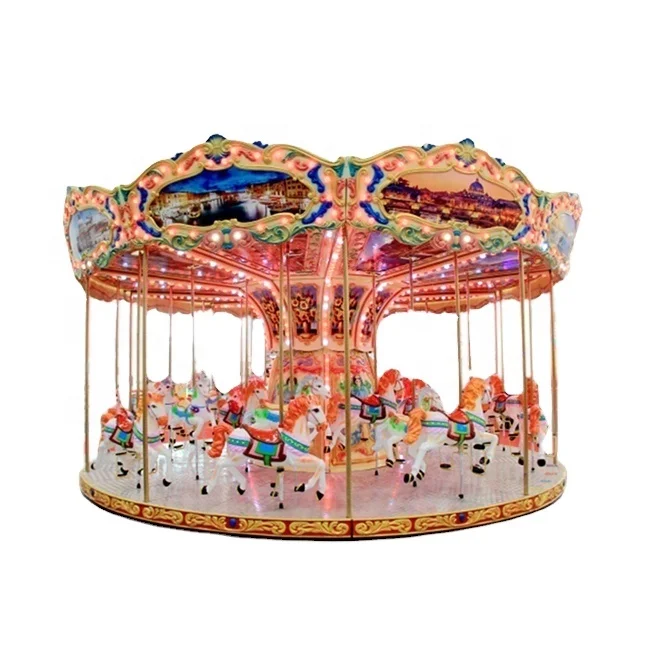 
Indoor and Outdoor Amusement Park Rides Fairground Merry Go Round Carousel for Sale 