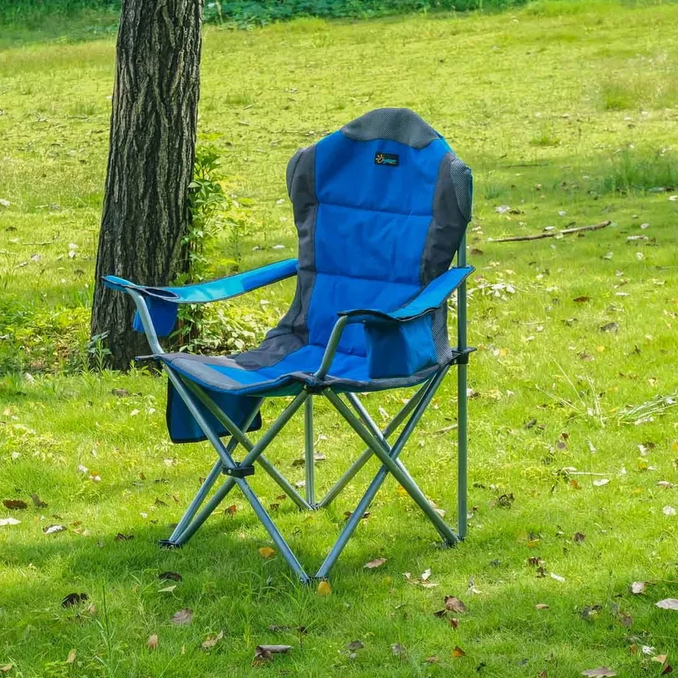 New design Outdoor Furniture Giant folding camping chair with cooler bag foldable for outdoor camping chair