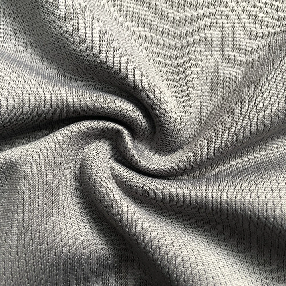 Fast drying uv resistant breathable wholesale leisure home textile sportswear needle-eye mesh fabric