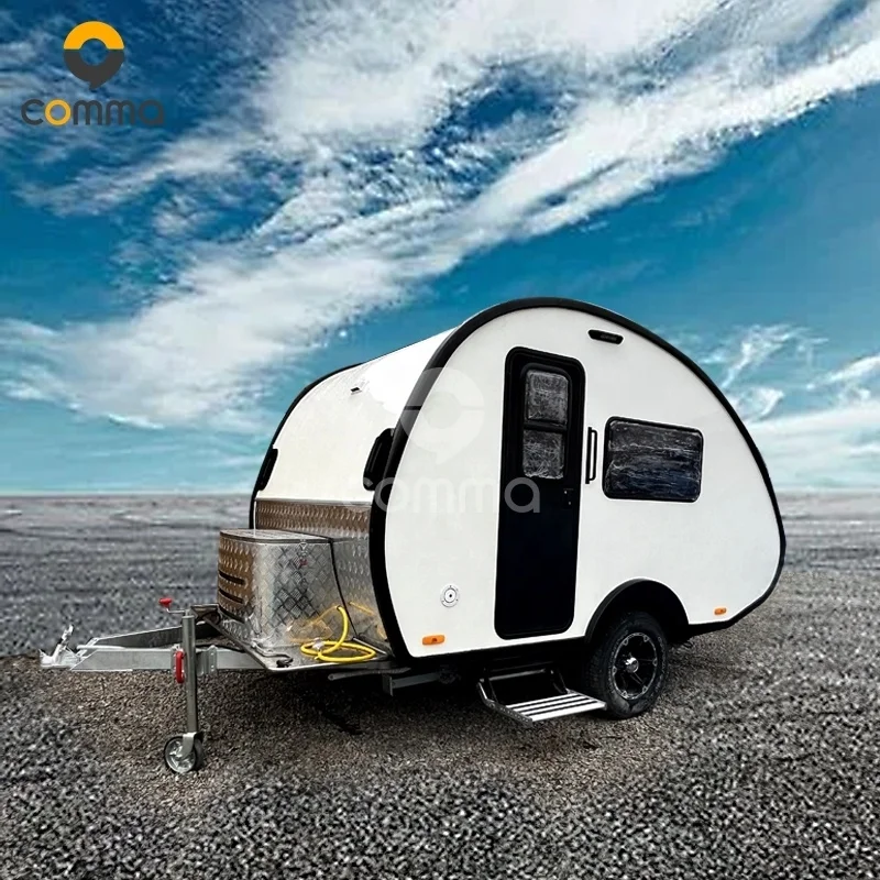 Custom size luxury travel trailer mini teardrop camper with toilet