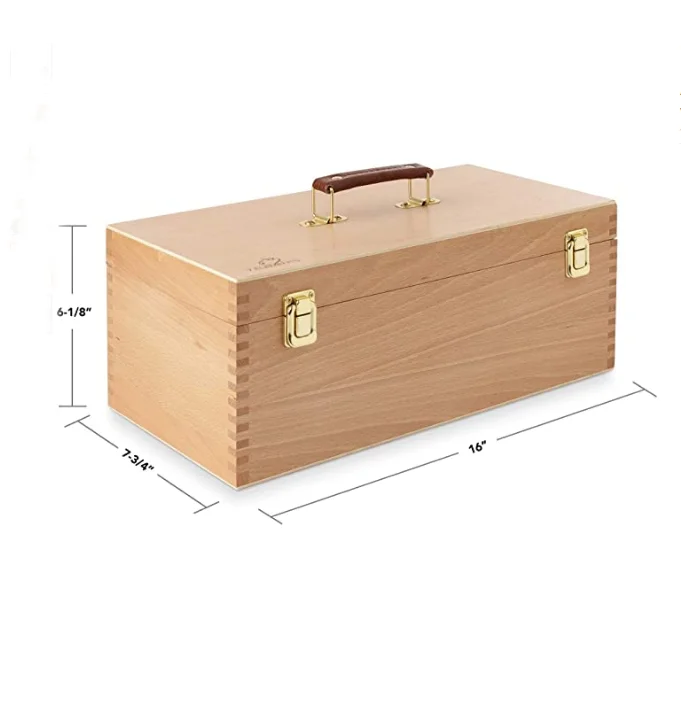 Rectangular Wooden Jewelry Box Antique Gift Custom Wooden Box