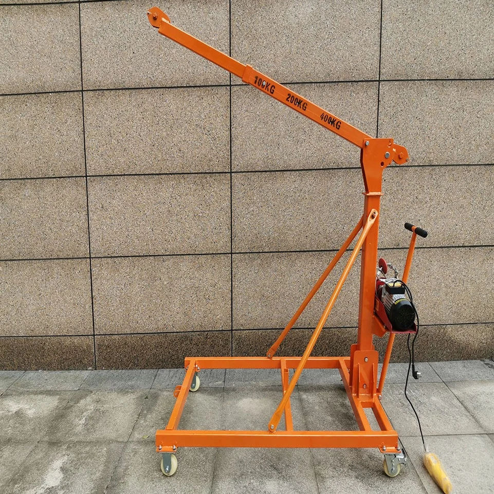 Newly Designed 500kg Mobile Portable Workshop Handling Crane Small Crane With Wheels